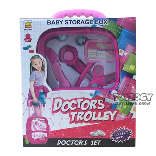 Mainan Anak Dokter Dokteran Tas Koper Troli Doctors Trolley Playset