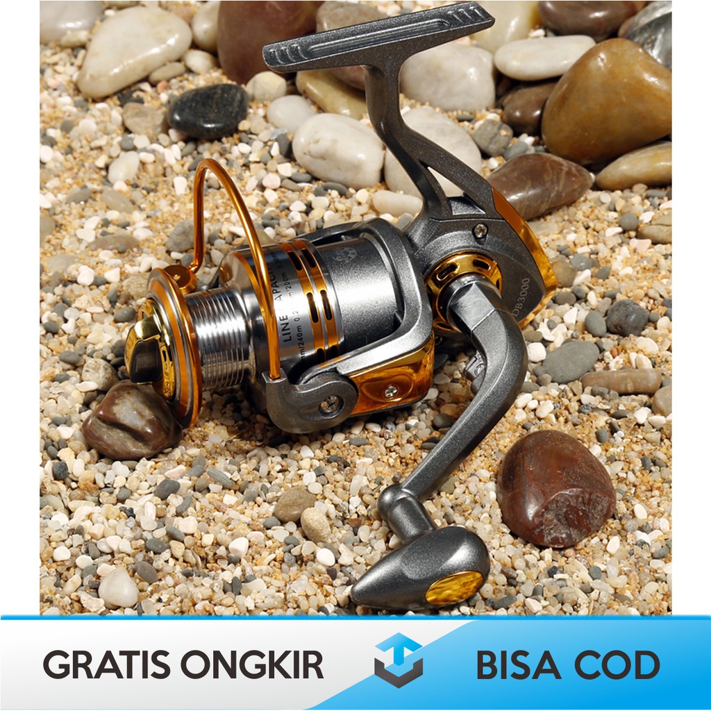 GULUNGAN PANCING MURAH ORIGINAL DEBAO DB3000A METAL - SPINNING FISHING REEL MURAH ORI DEBAO DB3000A