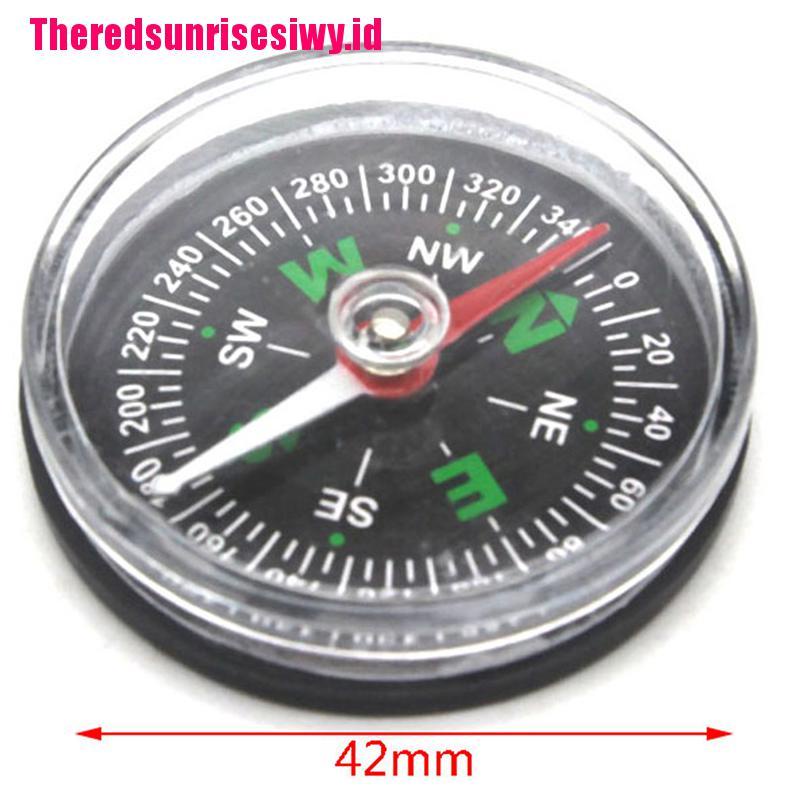 【Theredsunrisesiwy.id】Portable Mini Precise Compass Practical Guider Survival Button Design Compass