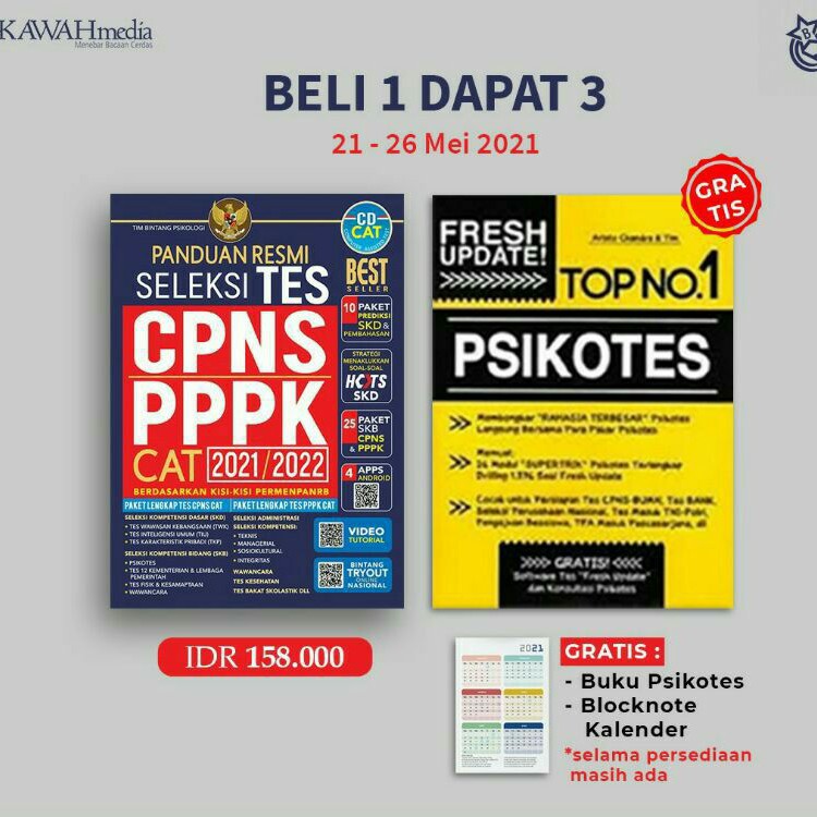 Panduan resmi seleksi tes cpns pppk cat 2021/2022