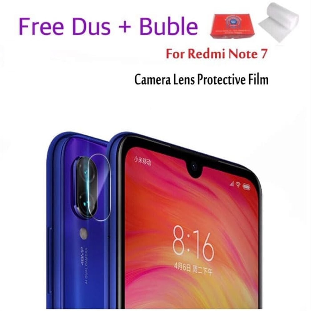 Tempered Glass Camera Anti Gores Lensa Pelindung Kamera for Xiaomi Redmi Note 7 / 7 Pro