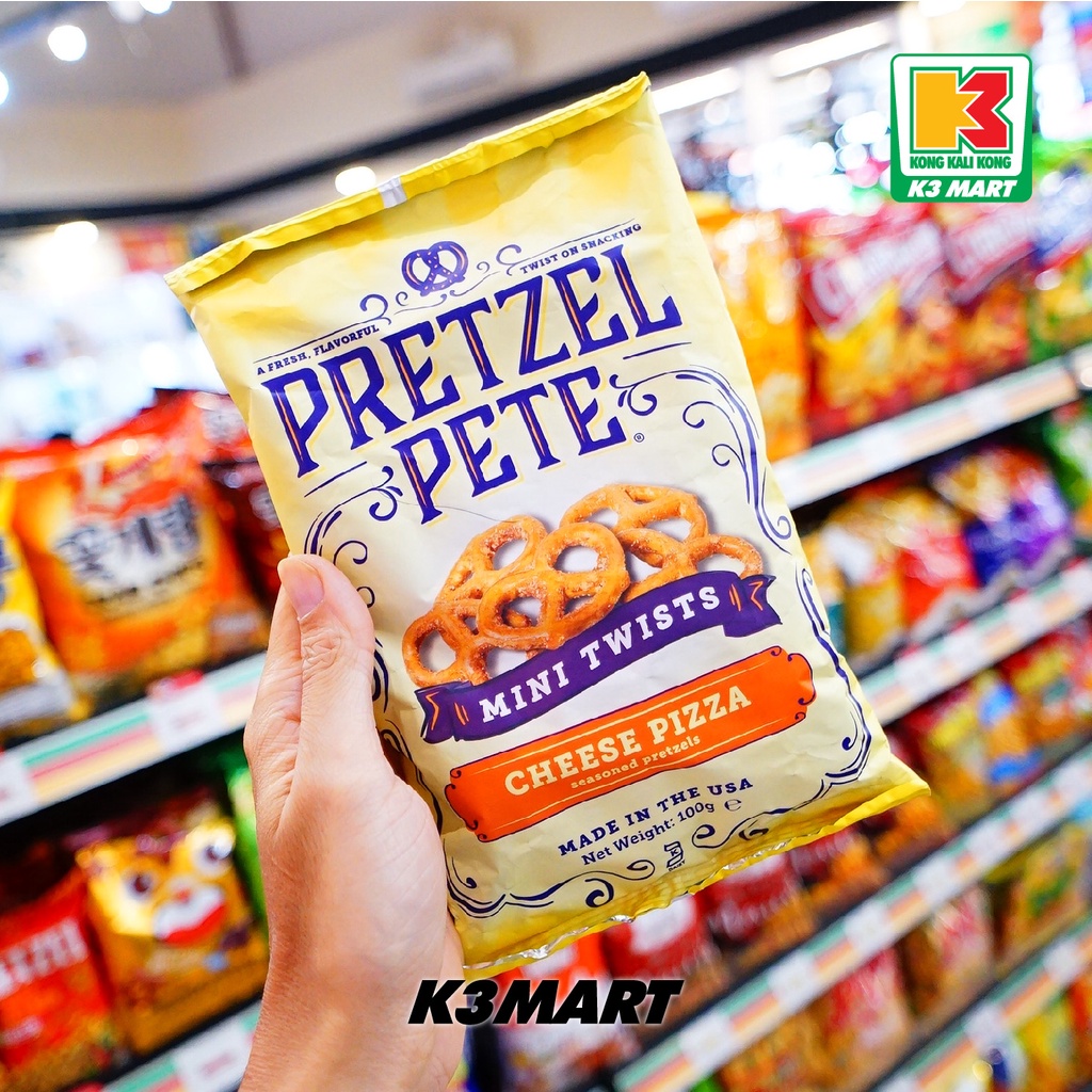 

Pretzel Pete Mini Twist Cheese Pizza Pretzels 100gr