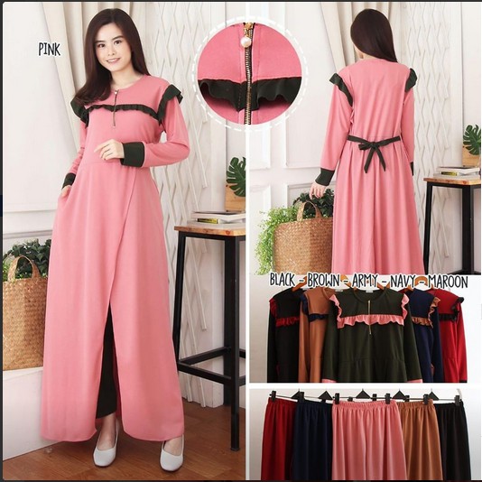 Setelan wanita |One Set | Setelan celana gamis |Setelan Celana wanita Belah