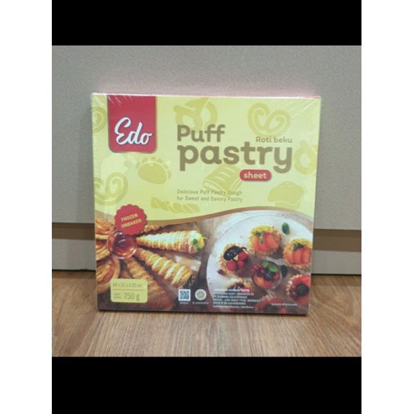 

Edo Puff Pastry Sheet Kulit Pastry Zuppa Frozen Siap Pakai 750Gr