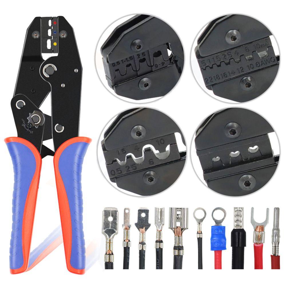 Solighter Ferrule Crimp Sets Multifungsi YF-03C Konektor Alat Tukang Listrik Insert Spring Ferrule Crimper Plier Alat Crimper Kawat