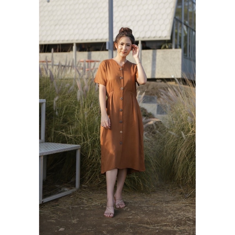 PRELOVED ABBEYTALE WESTLEY DRESS WALNUT