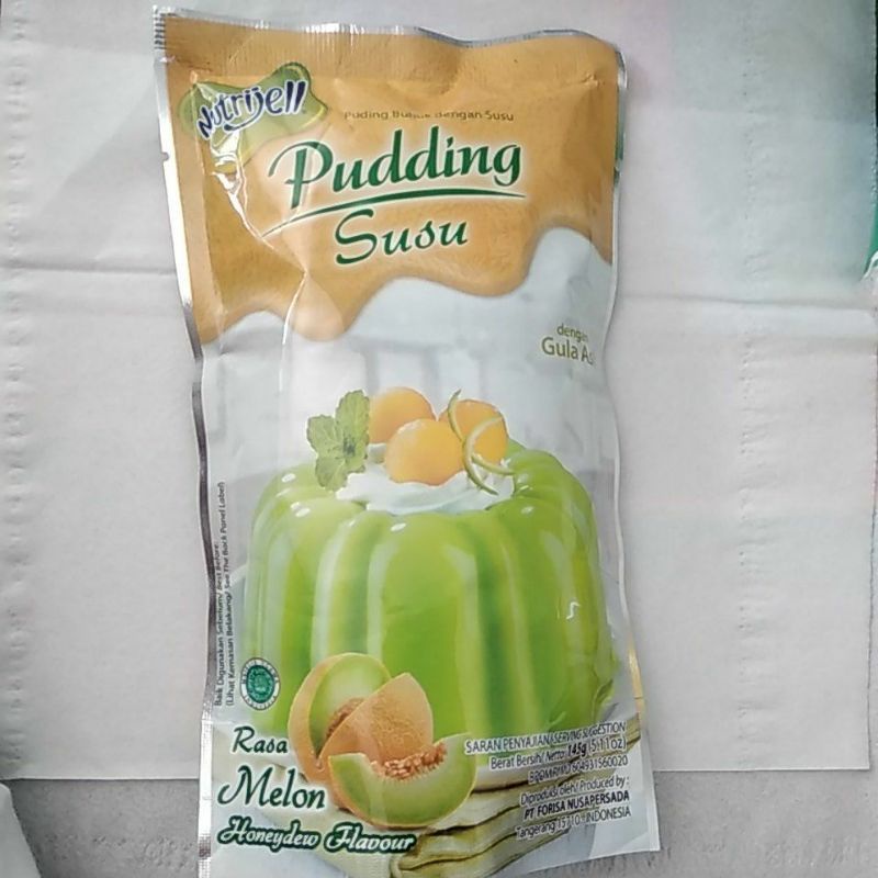 nutrijel PUDING susu rasa Melon flavour 145gr