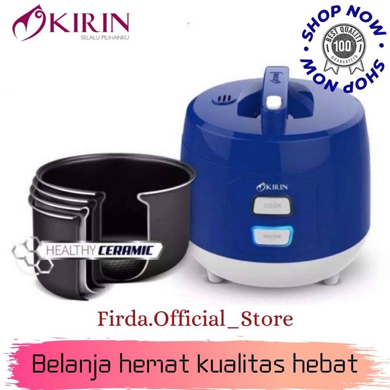 Kirin Rice Cooker 1.0 Liter KRC 090 / KRC090 BLUE GARANSI RESMI