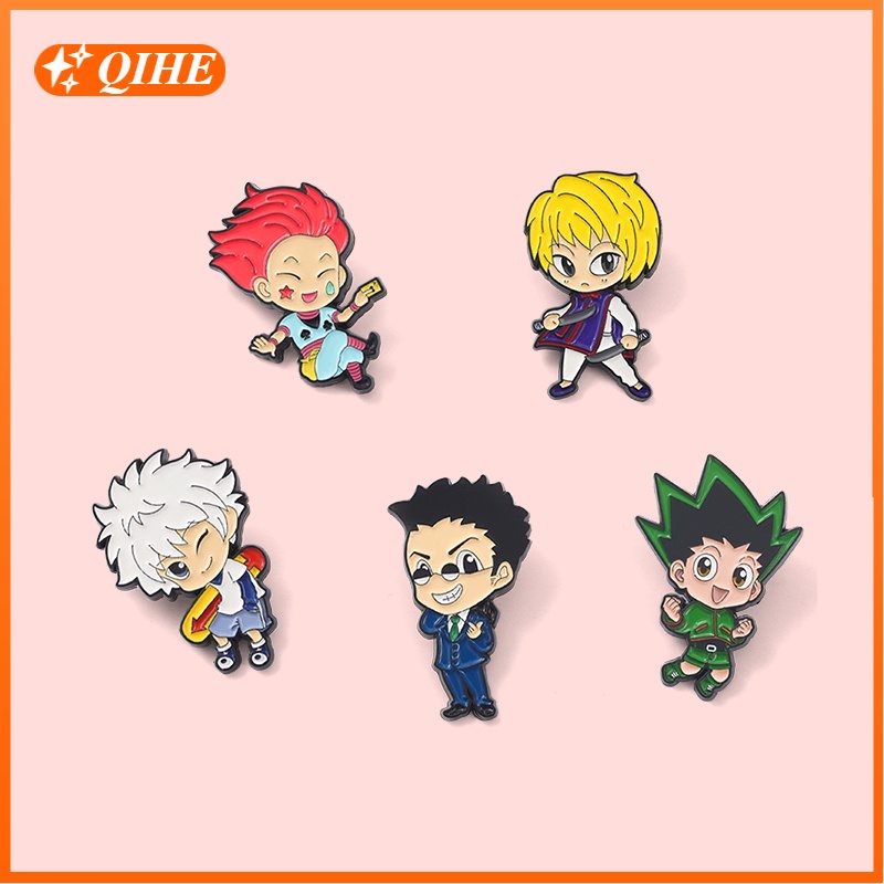 Bros Pin Enamel Desain Kartun Anime Hunter 5 Gaya Untuk Hadiah