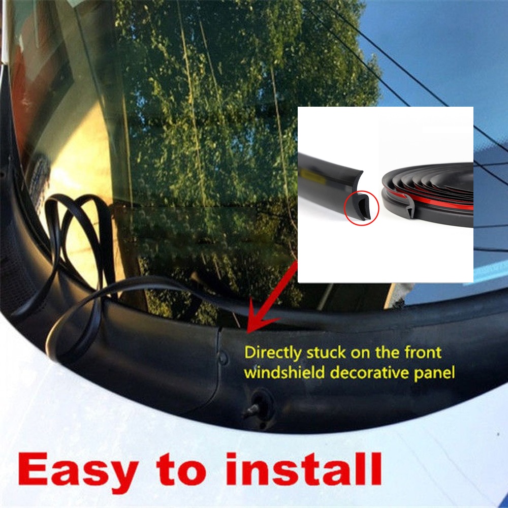 1.7m Mobil Karet Suara Seal Strip U Type Isolasi Auto Depan Belakang Kaca Depan Gap Window Sealing Strips Seal Trim