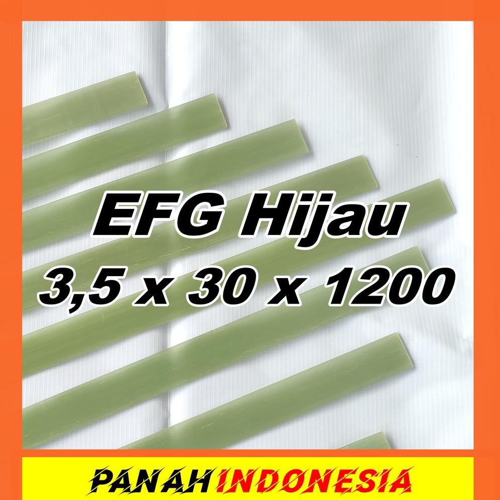 Efg 3.5 X 30 X 1200 Efg Fiberglass Bahan Busur Hijau Import Bending Butek Murah