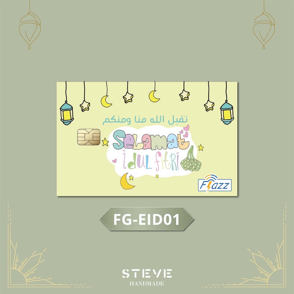 Flazz Edisi Idul Fitri Custom Nama Etoll Cetak ID Card FG2006