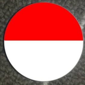 Pin Bendera Merah Putih Bulat Shopee Indonesia