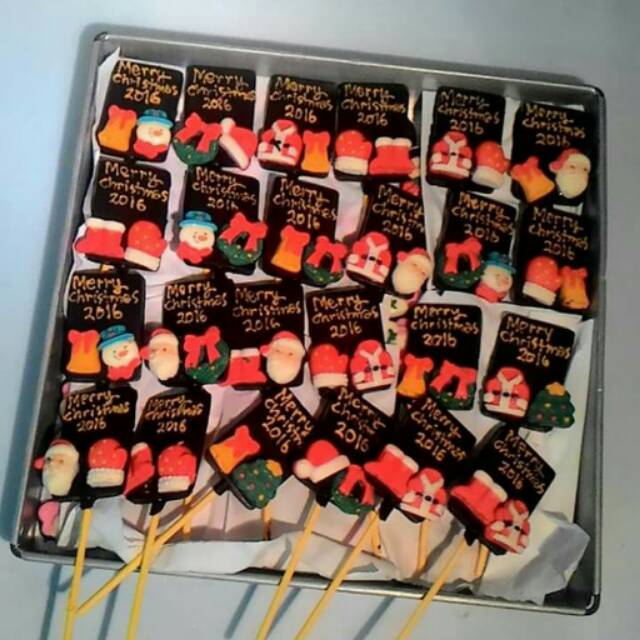 

Coklat stik karakater ed. Natal