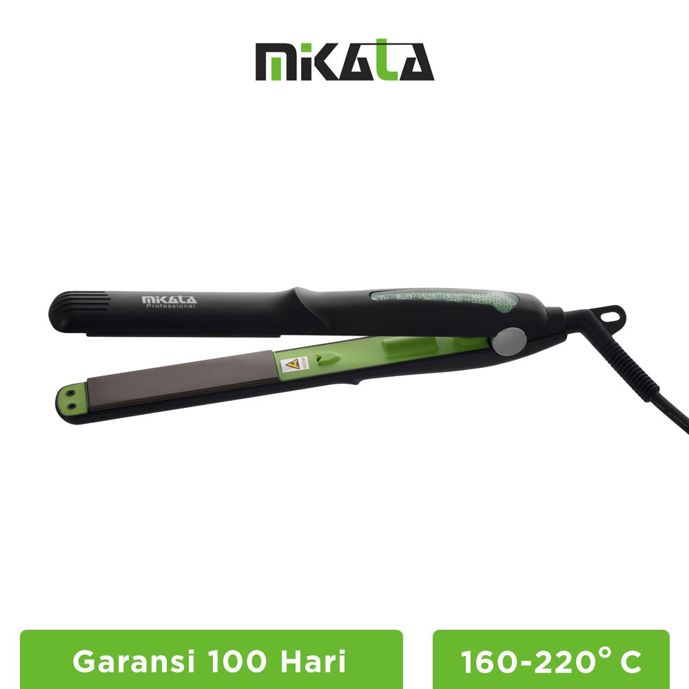 Mikata – M8220 Catok Pelurus Rambut Slim – Black Green