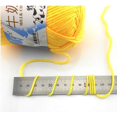 Colorful Soft Baby Milk Cotton Yarn 50g 01-30