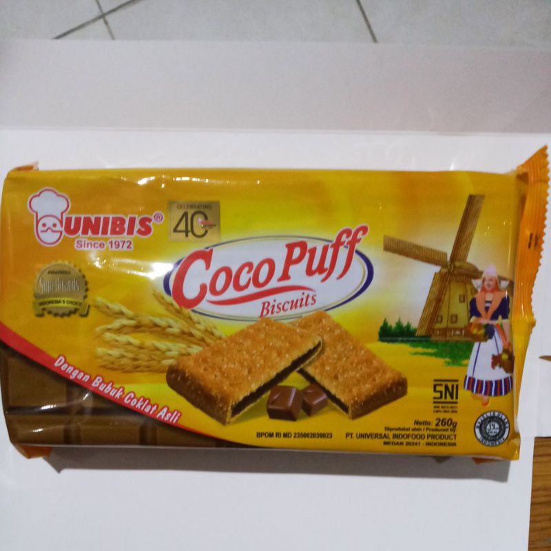 Jual Roti unibis cocopuff 260g  Shopee Indonesia