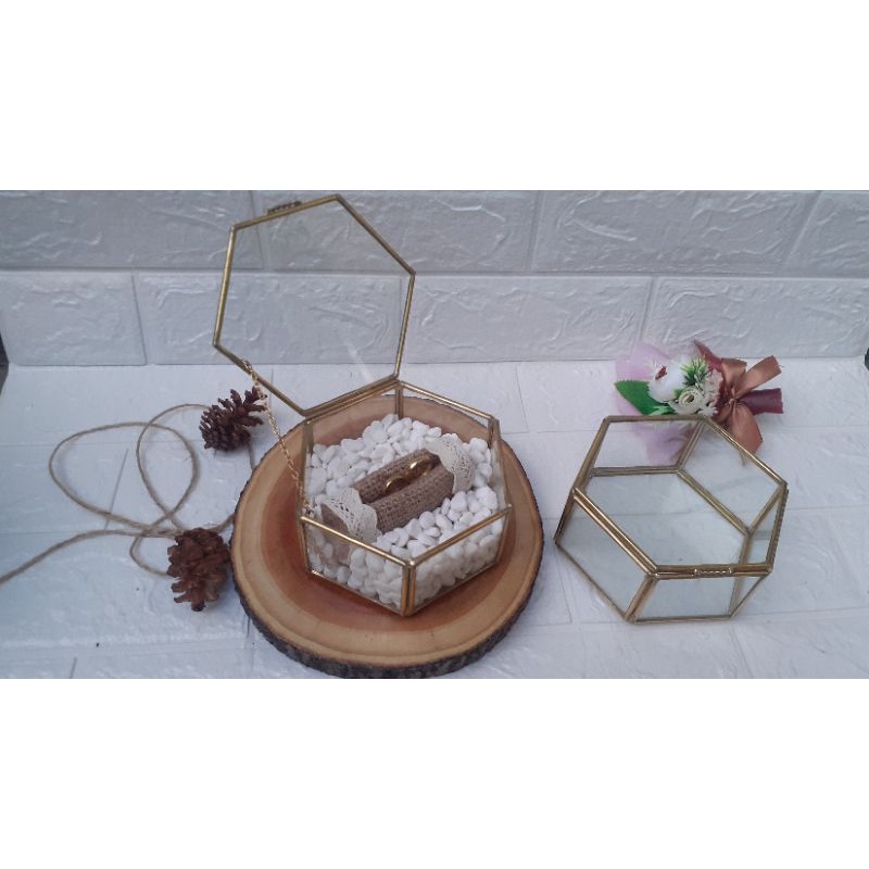 Batu PUTIH Kristal Hiasan Ring Bearer Pot bunga dan taman 500 gram