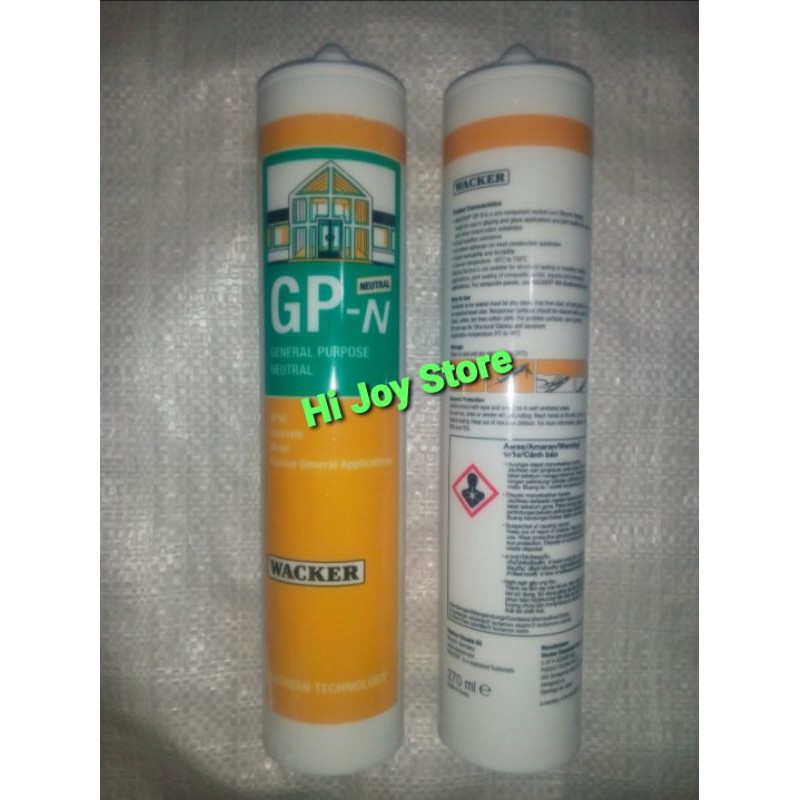 LEM KACA SILIKON NETRAL GP WACKER | SEALANT NON ASAM