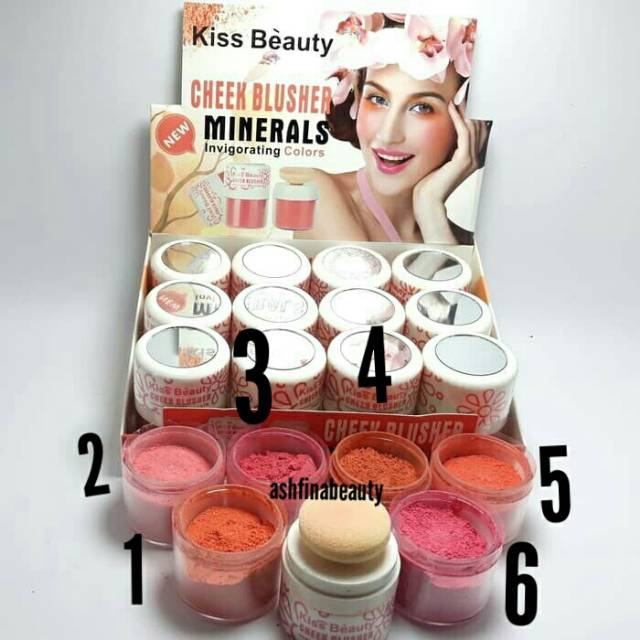 KISS BEAUTY CHEEK BLUSHER MINERALS INVIGORATING COLORS