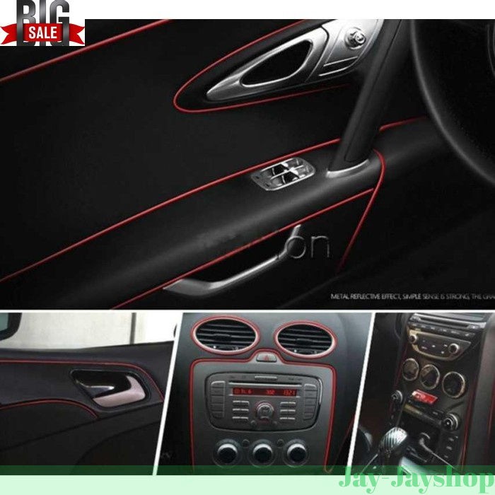 LIN&amp;GUO Stiker Dekorasi Interior Mobil 5M PROMO