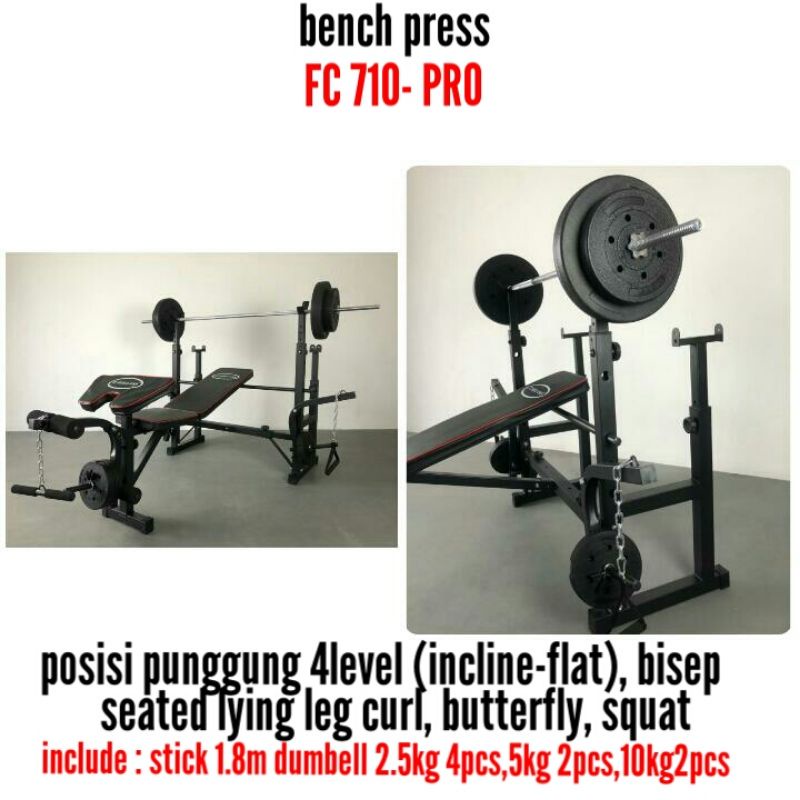 Bench Press FC 710 PRO alat olahraga fitness gym