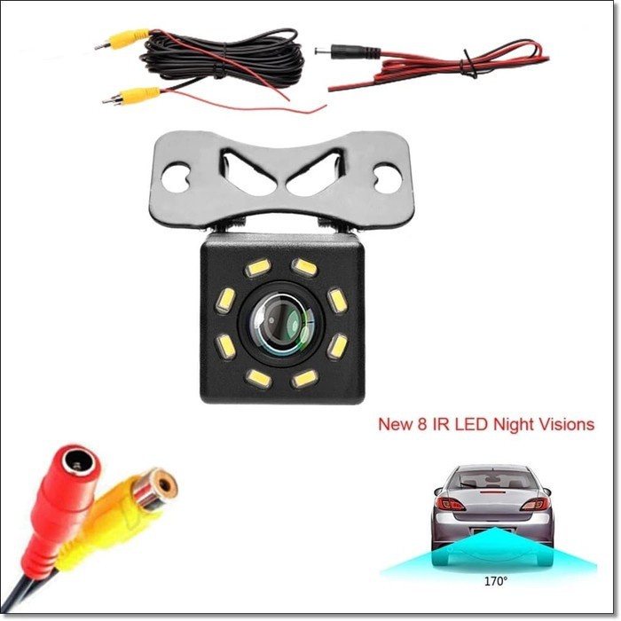 Kamera Mundur Mobil Car Rearview Camera 8 LED Nightvision