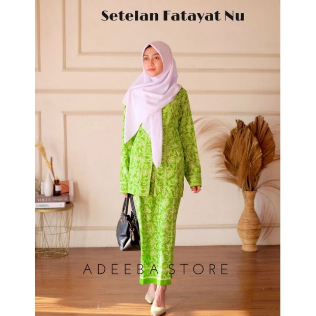 ADEBA - SETELAN FATAYAT NU ROK DAN BLOUSE BAHAN SANWOS