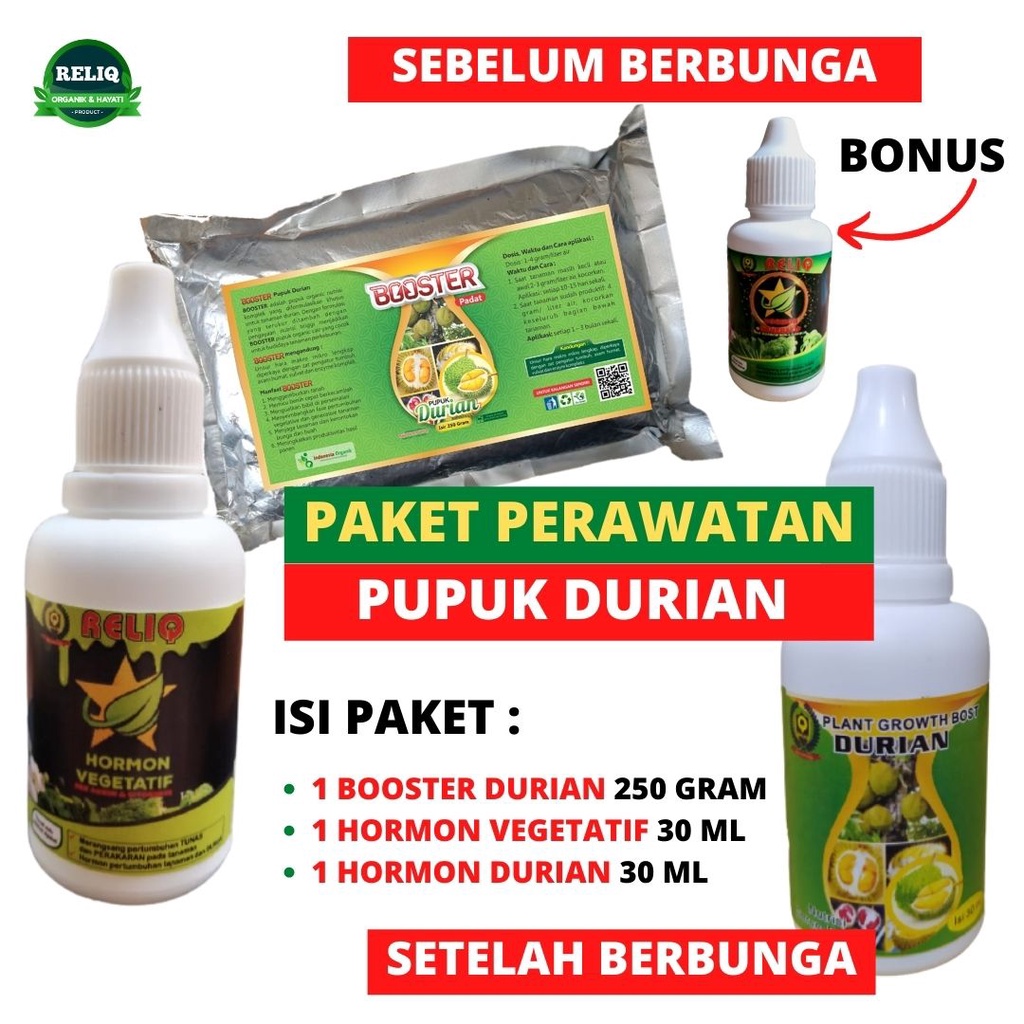 Jual Paket Pupuk Durian Cepat Besar Dan Berbuah Nutrisi Hormon