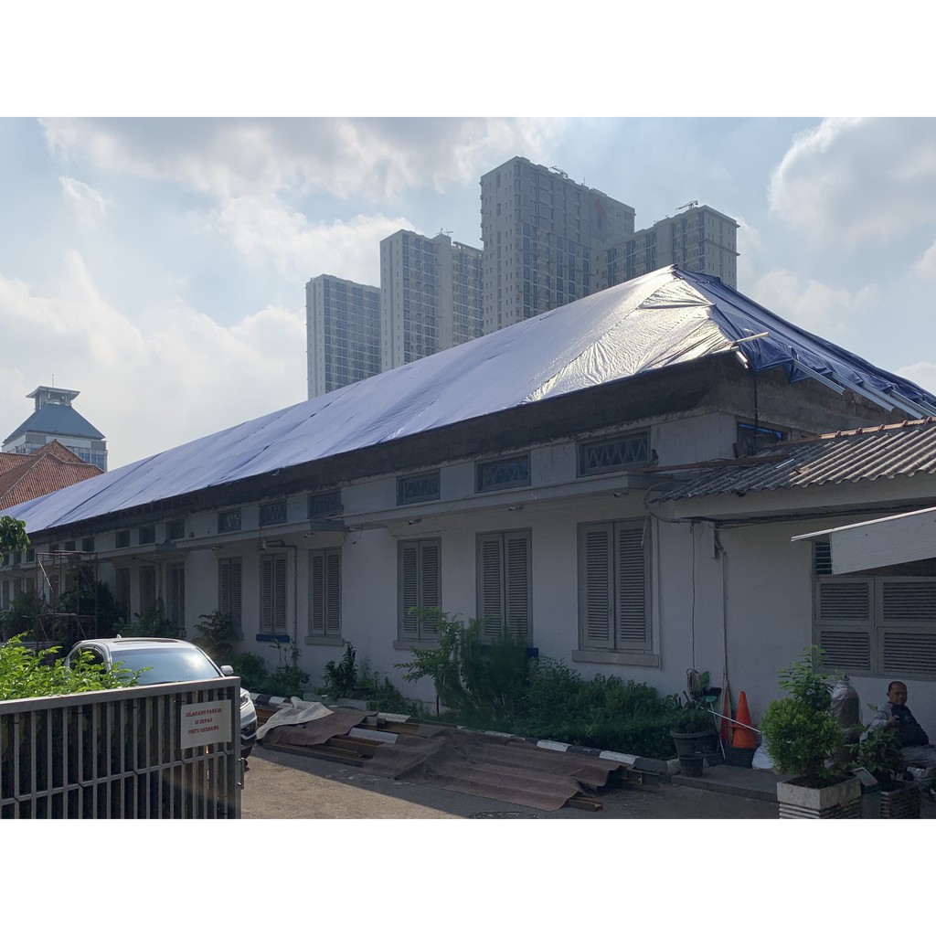 TERPAL PLASTIK A3 UKURAN 5x7 Meter Merk CAP GAJAH
