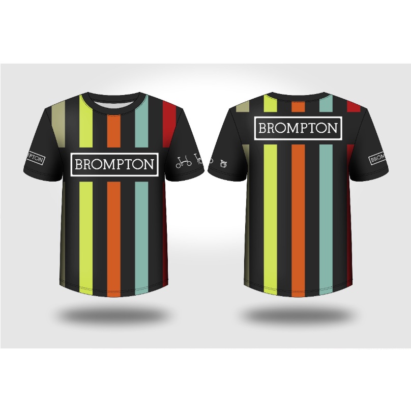 NEW COLLECT 9 KAOS BAJU BROMPTON SEPEDA LIPAT GOWES BICYCLE Jersey Olahraga - fullprint Sublimation