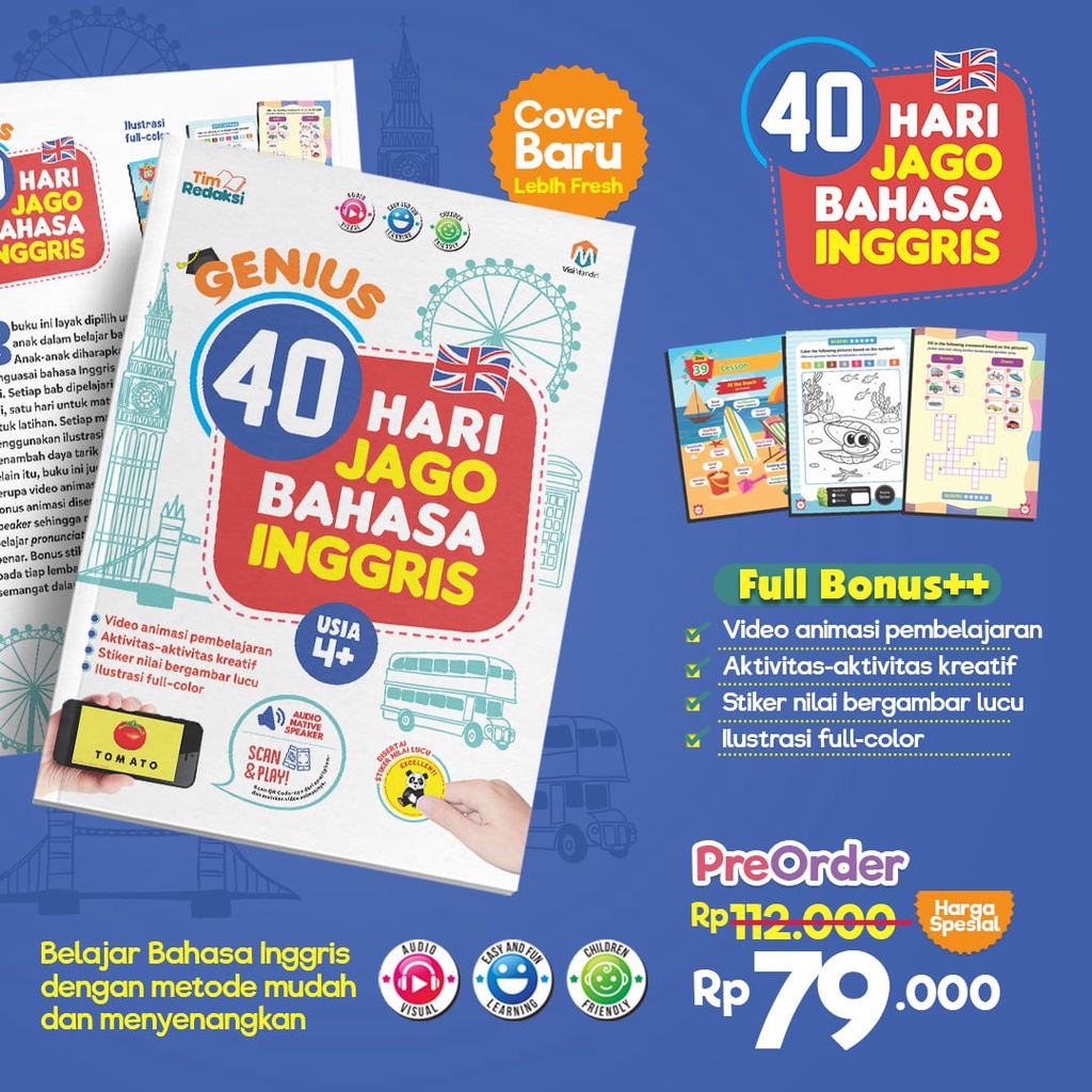 Genius 40 Hari Jago Bahasa Inggris Edisi Baru (Ziyad books)