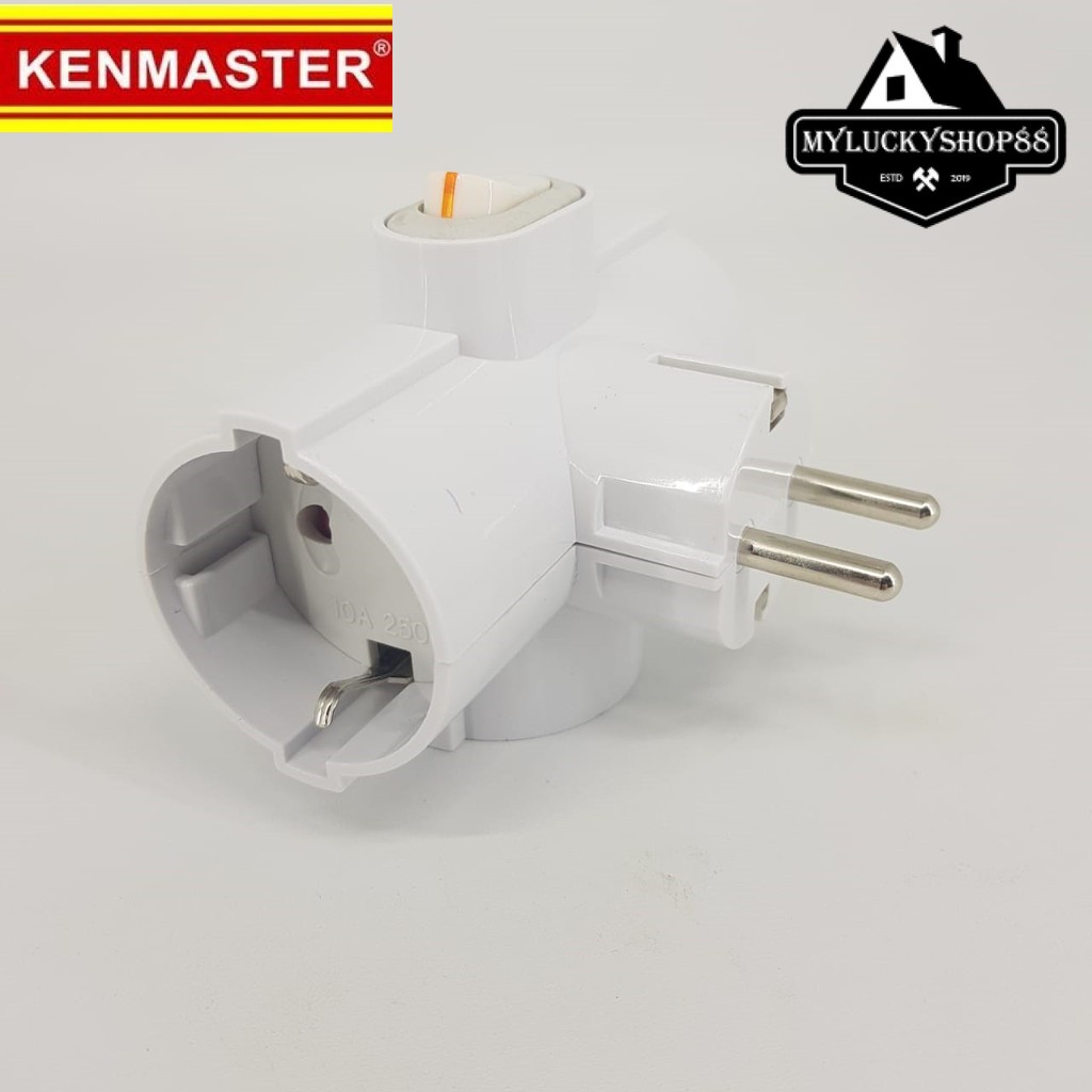 Kenmaster Steker Plug Adaptor XX-L006 SNI (BLS) Stop Kontak Kepala 3