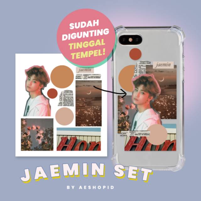 (NC-001) DIY sticker set NCT Dream retro vintage aesthetic tumblr case hp stiker kpop 127 jaemin jeno haechan