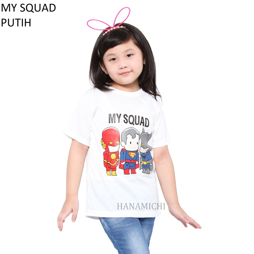 Hanamichi MYSQUAD Kaos Anak Sablon Lengan Pendek