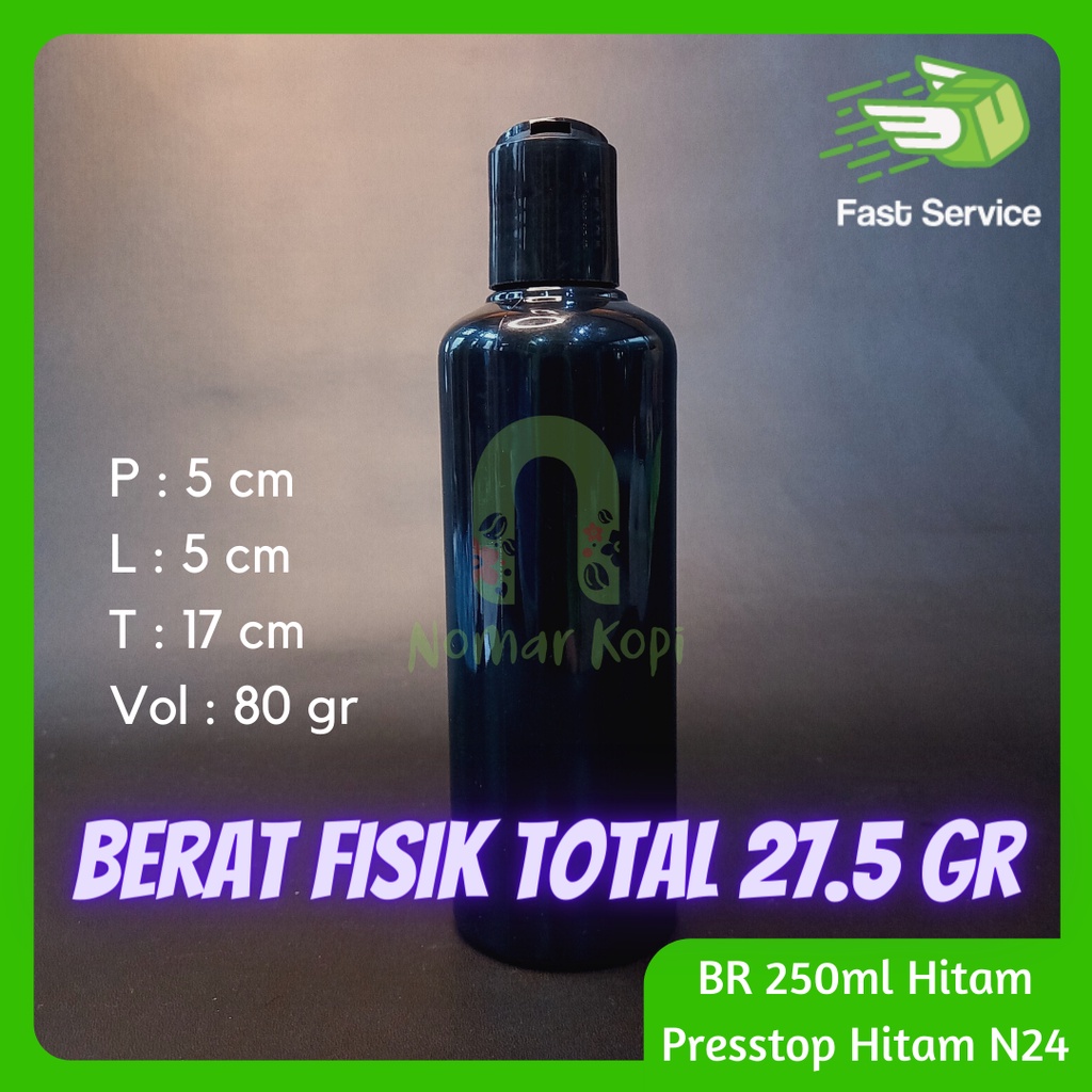 Botol 250ml BR PUTIH Fliptop Jamur