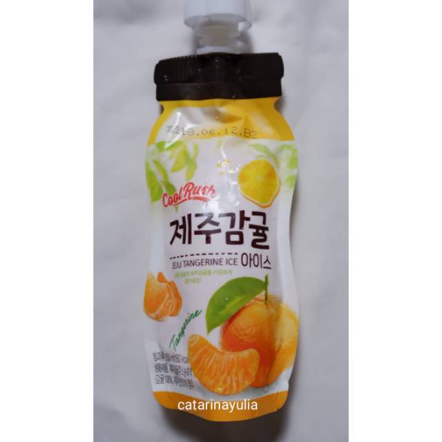 

Coolrush jeju tangerine ice/ coolrush es rasa jeruk jeju