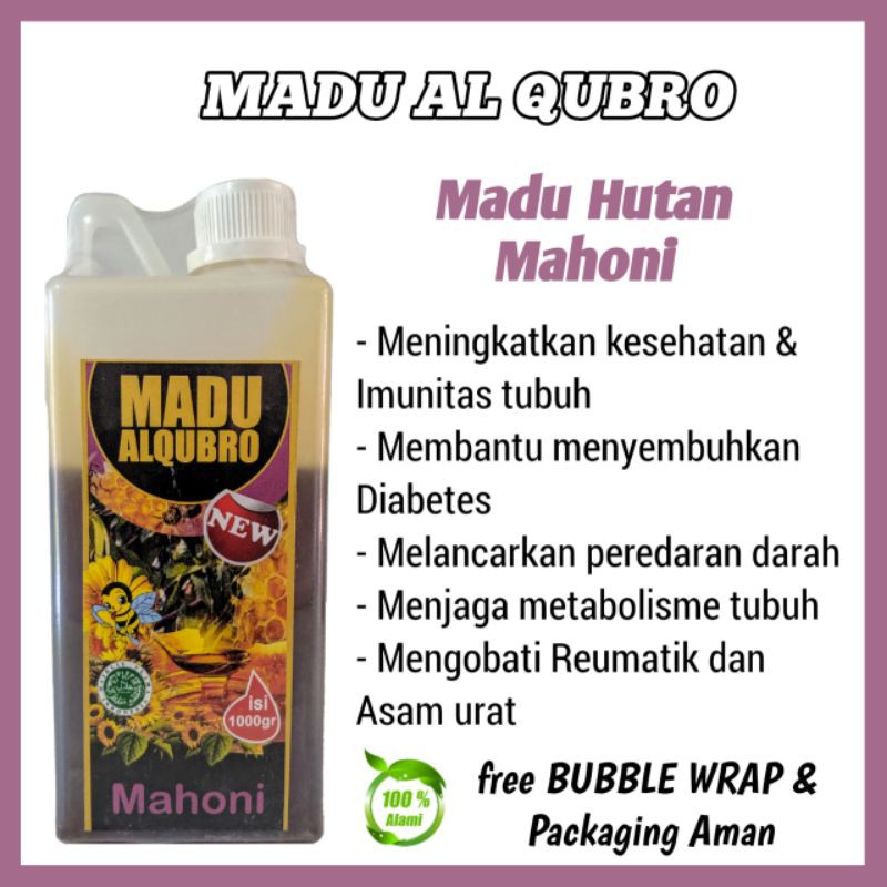 

Madu Asli Mahoni (Pahit) Madu Al Qubro 1Kg