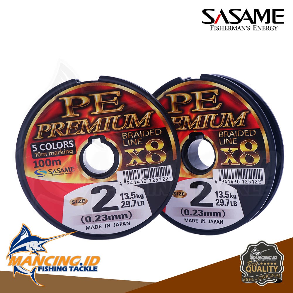 Sasame Line Ultra PE Premium x8 100M Senar Pancing Benang PE Kuat