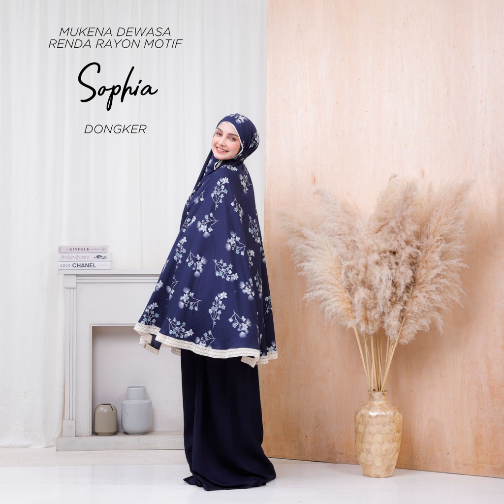 PUSAT MUKENA TASIK - MUKENA RENDA DEWASA MOTIF SOPHIA