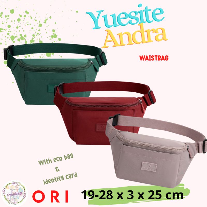 TAS PINGGANG WANITA YUESITE ANDRA WAISTBAG ANTI AIR IMPORT CYUTEBAGS