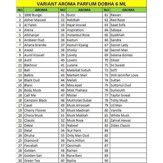 Parfum Malaikat Subuh Dobha 6 ML