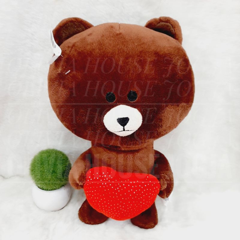 Boneka Bear Beruang Love Merah Boneka Bear Beruang Love Standing Boneka Bear Beruang