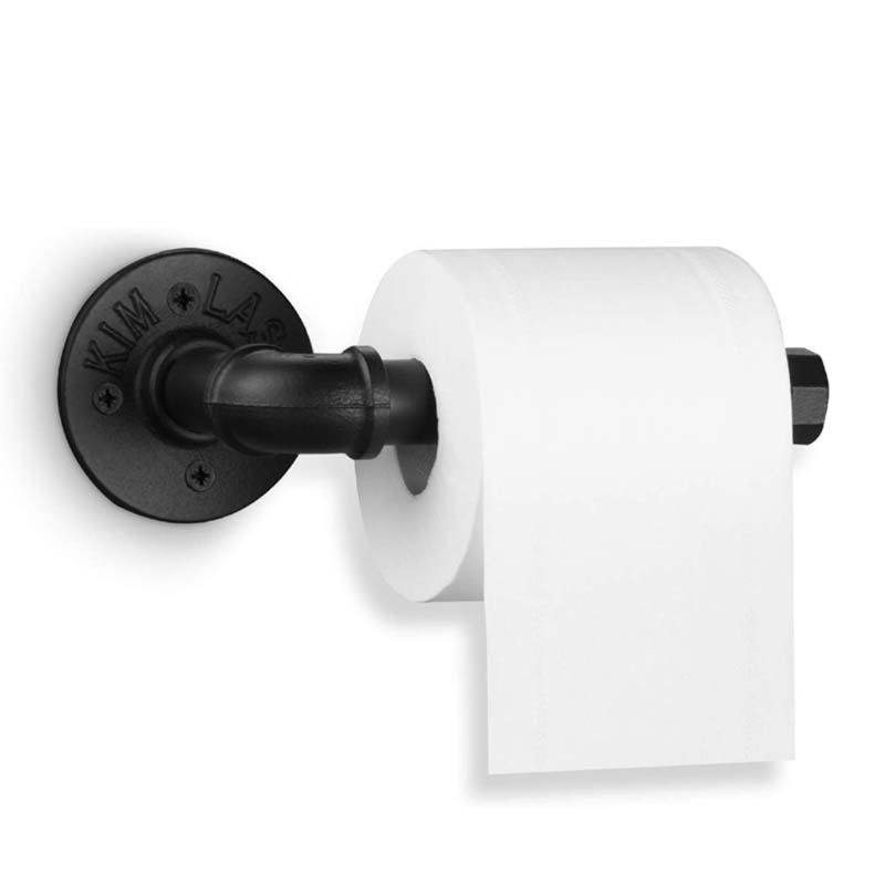 Gro Dispenser Kertas Toilet Industrial Pipe Paper Towel Holder Gantungan Logam Serbaguna Untuk Gantung Kertas Handuk Jubah Mandi