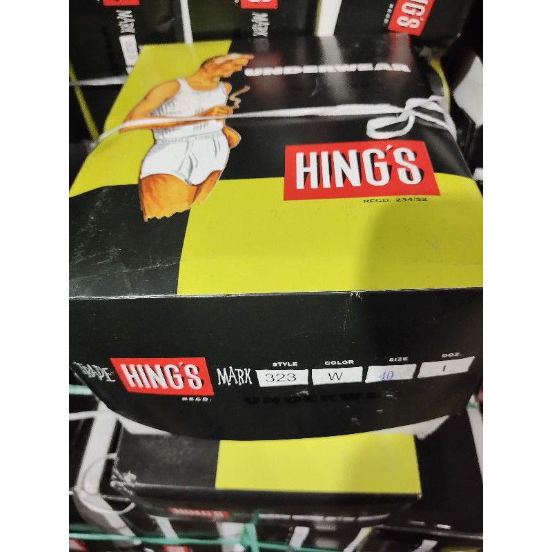 KAOS SINGLET HINGS HONGKONG HIJAU ASLI, ORIGINAL KATUN, TEBAL, DEWASA SIZE 32-34-36-38-40-42