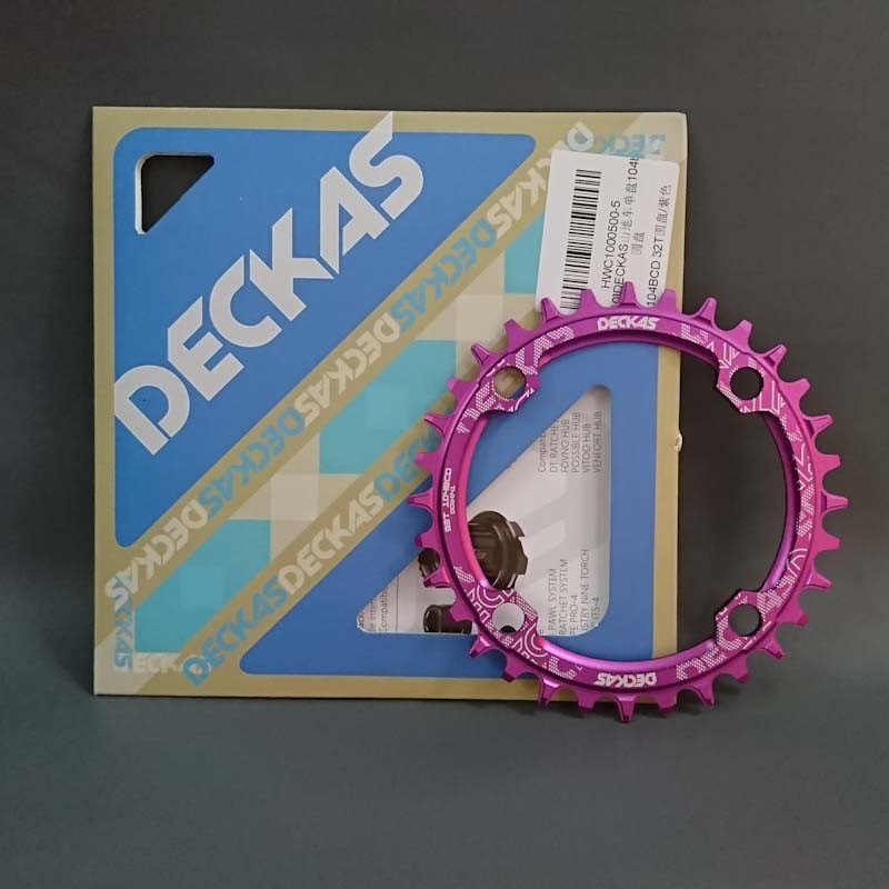 Chainring Deckas Round BCD 104 Narrow Wide 32 T