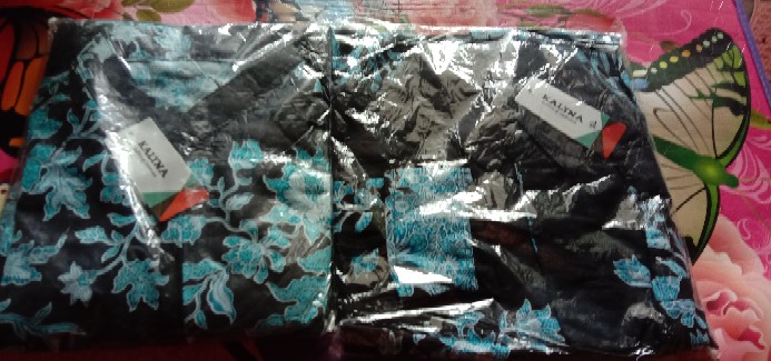 Baju Batik Couple Gamis Jumbo Murah Pasangan Modern Muslim | Klyn - 020 Cg Buketan