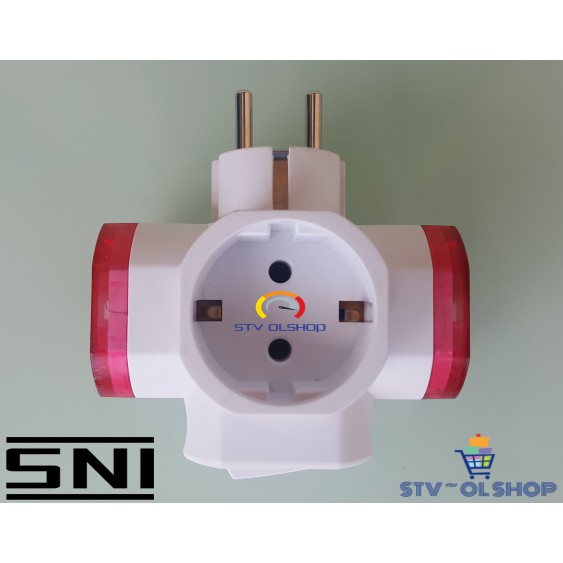 Steker T Arde + Saklar Led ON-OFF