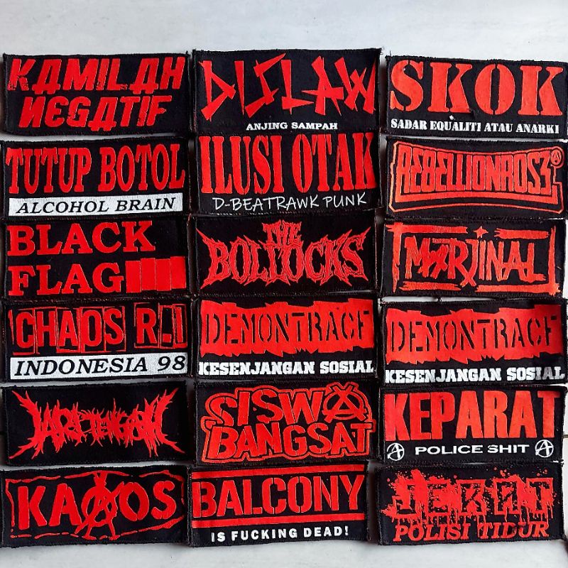 EMBLEM BAND PUNK EMBLEM MUSIK EMBLEM BAND METAL EMBLEM PUNK PACTH SABLON PACTH BORDIR