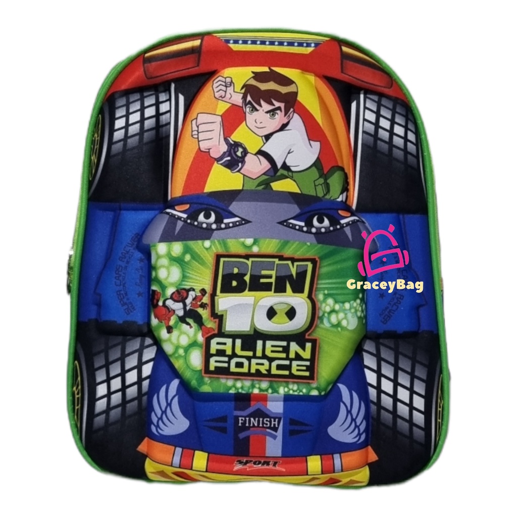 GB-1209Boy Tas Ransel Sekolah TK/PAUD Embos